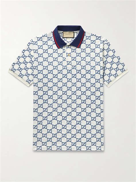 mens gucci polo t shirt|gucci monogram polo shirt.